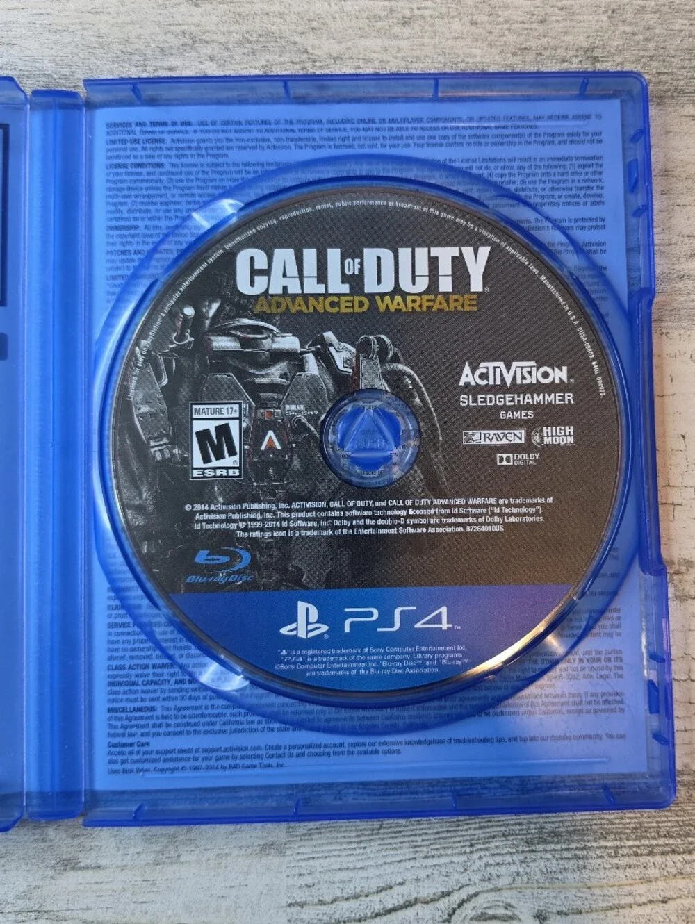 PS4 Call of Duty: Advanced Warfare (Sony PlayStation 4, 2014) Tested Very Good